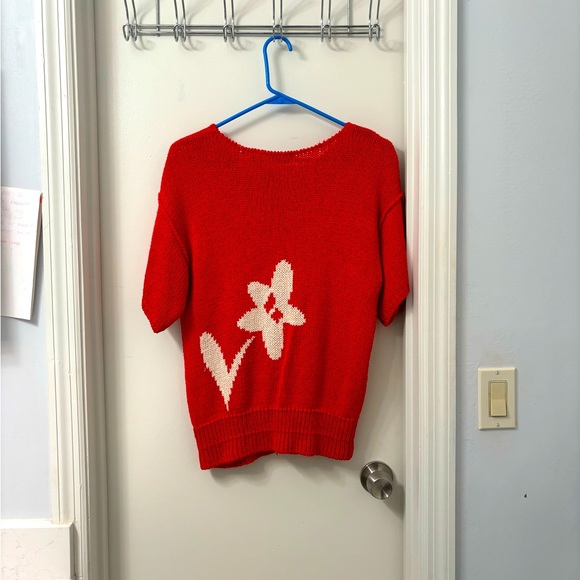 Liz Claiborne Silk Sweater Red - Picture 2 of 2